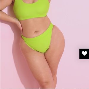 Neon Green High Thigh Bikini Bottoms 💚